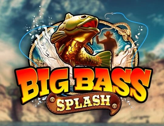 Big Bass Splash -kolikkopelin kansikuva, jossa kultainen kala hyppää vedestä